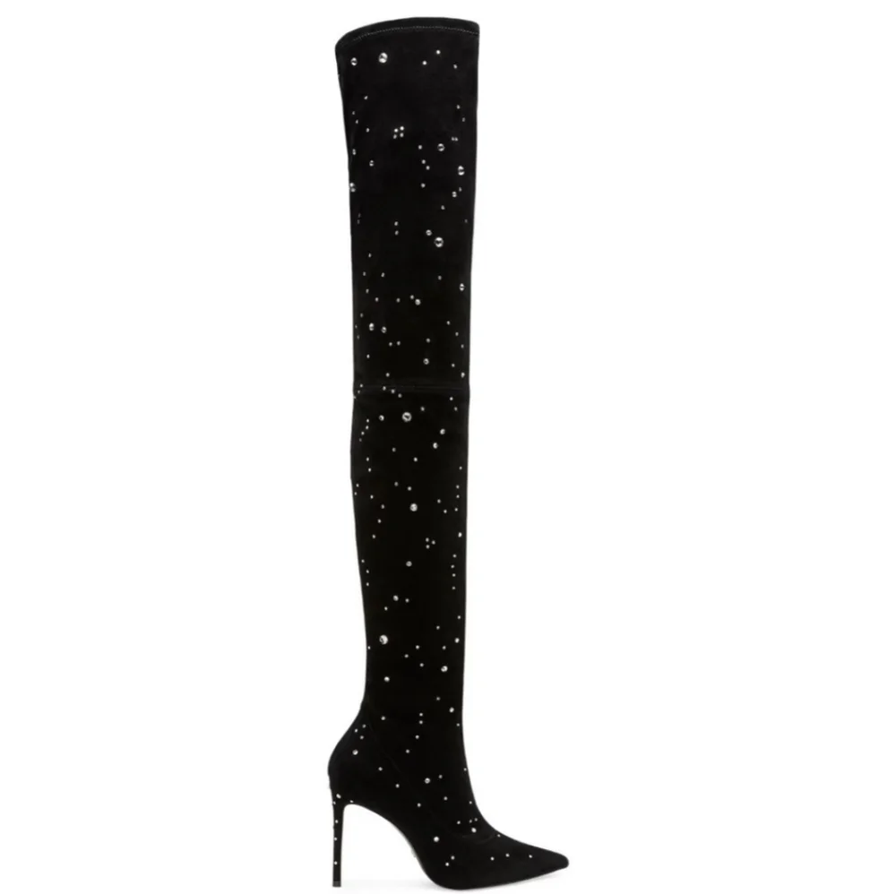 STUART WEITZMAN Over The Knee Boots Black Size 7 New